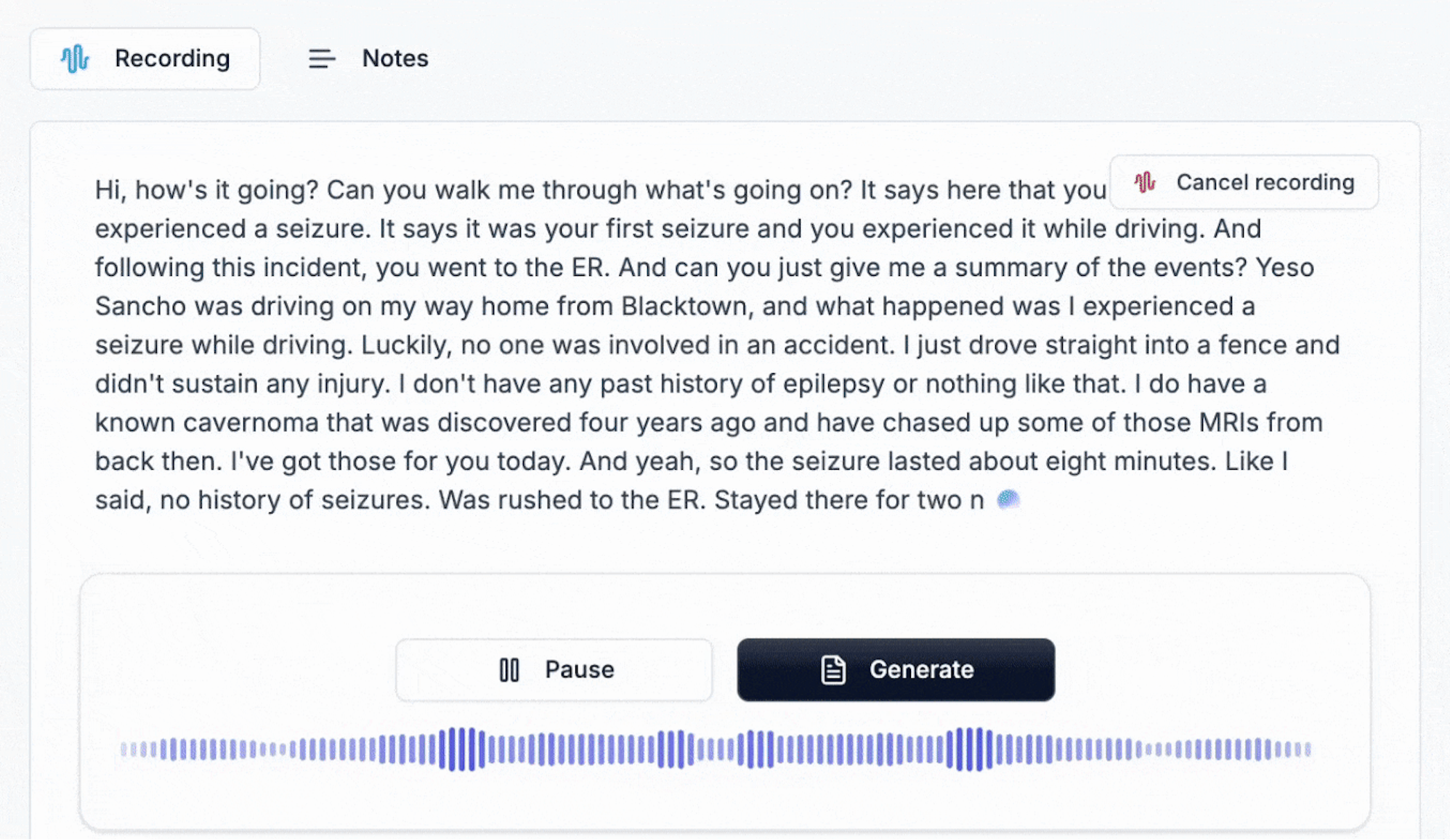Ambient workspace rebuilt for live consults visual